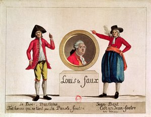 Karikatura Ludvíka XVI., Louis le Faux, z Le Pere Duchesne, červen 1791 od French School