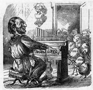 Kreslený film německého skladatele Richarda Wagnera (1813-1883) od French School