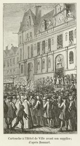 Kartuše v Hôtel de Ville před jeho popravou; podle Bonnarta od French School