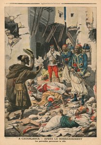 Casablanca po bombardování, ilustrace z 