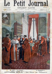 Případ Dreyfus – Odvolací soud během případu, ilustrace z „Le Petit Journal: ilustrovaný dodatek“ od French School