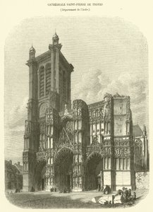Cathedrale Saint-Pierre de Troyes, Department of Aube (rytina) od French School
