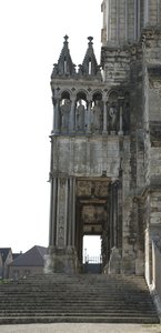 Cathedrale de Chartres, detail jižního portálu od French School