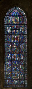 Cathedrale de Chartres, vitráže: typologie vášeň od French School