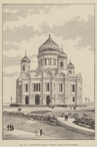 Katedrála Spasitele, Moskva (rytina) od French School