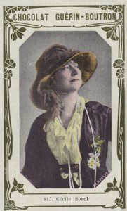 Cecile Sorel (barevná fotografie) od French School