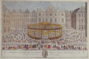 Oslavy v Lille na počest narození dauphina, 1781 od French School