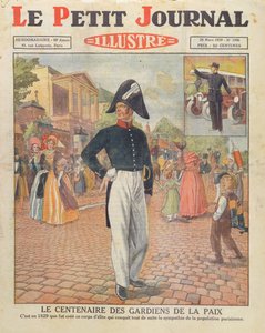 Stoleté výročí Gardiens de la Paix, titulní ilustrace Le Petit Journal, 24. března 1929