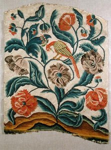 Opěradlo židle, cca 1725-50 (výšivka na plátně) od French School