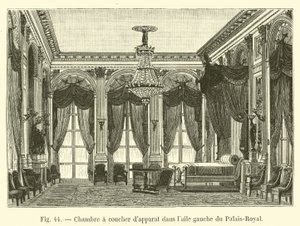 Státní ložnice v levém křídle Palais-Royal od French School