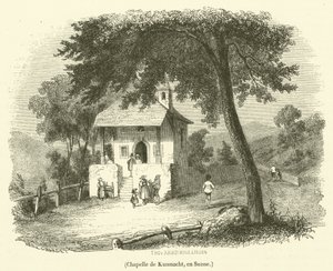Kaple Kussnacht, Švýcarsko (rytina) od French School