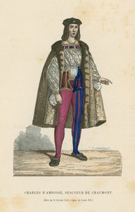 Charles II damboise, lord z Chaumontu od French School