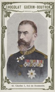 Karel I., král Rumunska (barevné foto) od French School