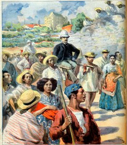 Charles Le Myre de Vilers (1833-1918) na Madagaskaru (pokus o smíření mezi vládou Tananarive a Francií) ilustrace z „Le Petit Journal“, 22. října 1894 (rytina) od French School