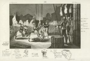 Francouzský Karel VIII. triumfálně vstoupil do Říma, 1494 od French School