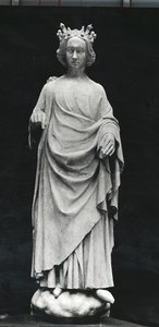 Karel VI. (1368-1422), francouzský král, z Palais de Justice v Poitiers, originál z konce 14. století (sádrový odlitek) od French School