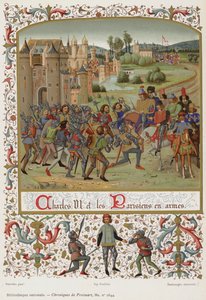 Karel VI. et les Parisiens en armes od French School