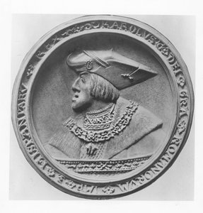 Karel V., císař Svaté říše římské (dřevo) od French School