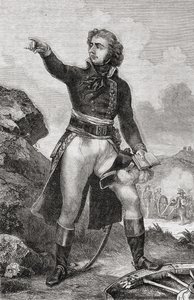 Karel XIV. (1763-1844) švédský a norský král (1818-44) princ z Ponte Corvo, z „Histoire de la Revolution Francaise“ od Louise Blanca (1811-82) 1847-62 od French School