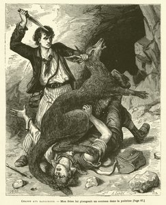 Kangaroo Hunt (rytina) od French School