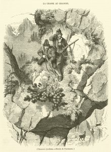 tyrolští lovci (rytina) od French School