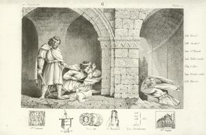 Childebert I., franský král Paříže od French School