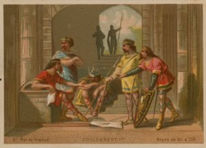 Childebert I., král Francie (c 496-558) od French School