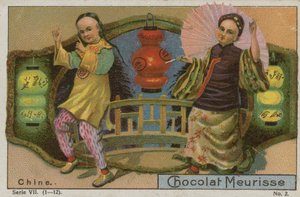 Čína, vizitka pro Chocolat Meurisse od French School