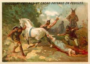 Chlothar II a poprava Brunhildy Austrasie, 613 od French School