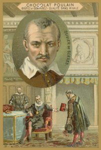 Čokoláda Poulain vizitka, Olivier de Serres