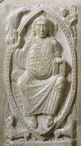 Kristus ve majestátu, z ambulantního (mramorového) od French School