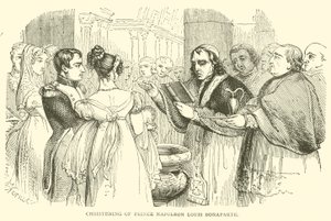 Křest prince Napoleona Louise Bonaparte (rytina) od French School