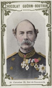 Christian IX, Roi de Danemarck (barevné foto) od French School
