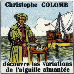 Christopher Columbus objevuje variace magnetické střelky od French School