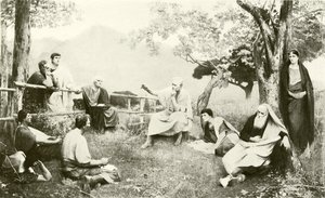 Cicero v Tusculum (hlubotisk) od French School