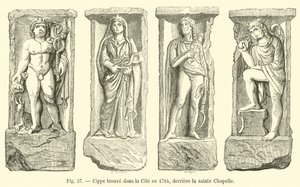 Cippus nalezený ve městě v roce 1784, za Sainte Chapelle od French School