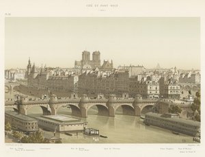 Město a Pont-Neuf, 1840 od French School