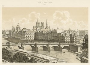 Město a Pont-Neuf, 1878 od French School