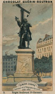 Claude Chappe, vynálezce Aerial Telegraph, 1763-1805, Erigee Boulevard St-Germain od French School
