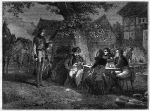 Chladnokrevně Napoleonova poučení o nešťastné bitvě u Dennewitz (Německo) 8. září od French School