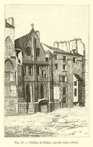 College of Cluny, rue des Gres, 1820 od French School