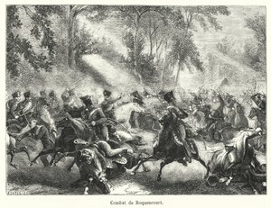Combat de Roquencourt (rytina) od French School