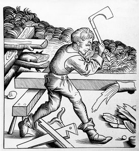 Společník povinnosti nebo Společník velké sekery, Carpenter, konec 15. století od French School
