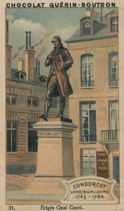 Condorcet, Surveyor & Philosopher, 1743-1794, Erigee Quai Conti od French School
