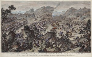 Conquest of Little Buckarie (barevná rytina)