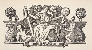 Kopie ilustrace na obálce z Theatrum Instrumentorum de Besson, kopie Boris Mestchersky (zemř. 1957) ilustrace z Histoire de la Nation Francaise, Sciences, Volumes I & II, Gabriel Hanotaux od French School