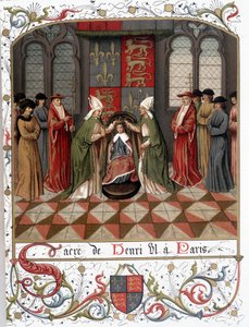 Korunovace Jindřicha VI. v Paříži v roce 1431 (vellum) od French School