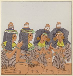 Costume Feminin Mondial (barevná litografie) od French School