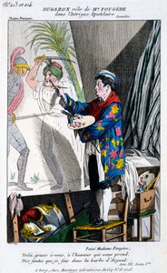 Kostým pro Dugazona v roli Monsieur Fougère v LIntrigue Epistolaire, z Petite Galerie Dramatique, vydáno 1796 od French School