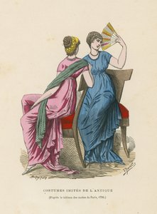 Kostýmy napodobující starověké, 1798 od French School